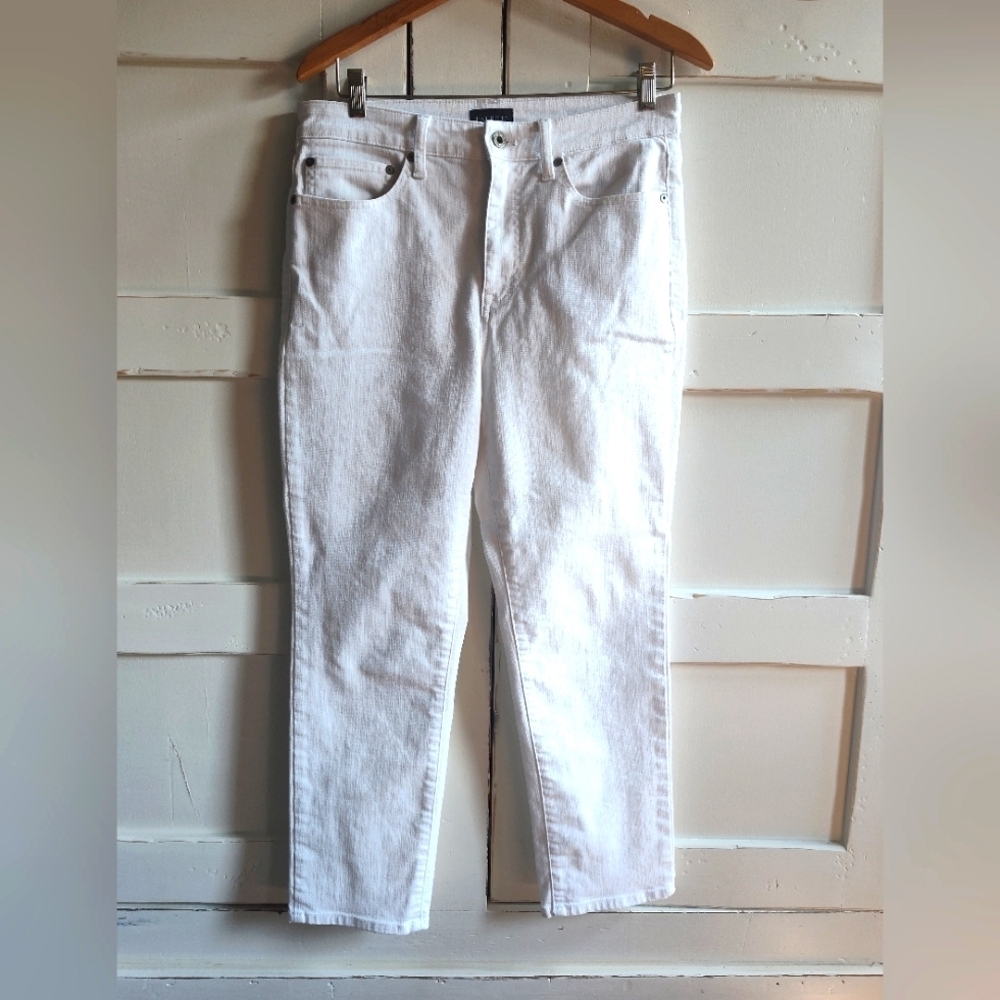 Talbots Women's White Modern Ankle Jean Denim | Size 6